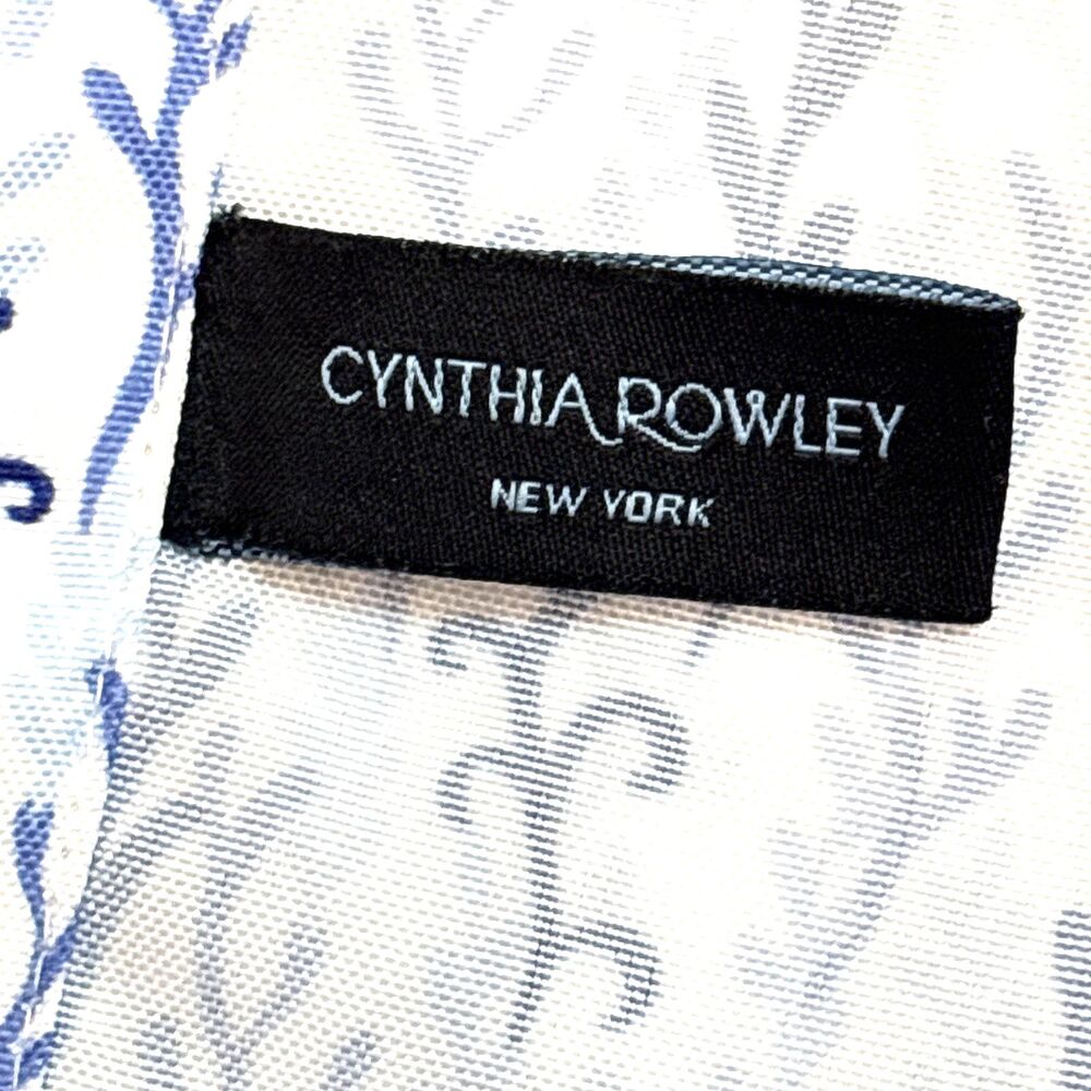 Cynthia Rowley Coastal Tablecloth 82" x 62" Blue Sea Coral 100% Polyester